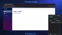 GhostlyBridge Tunnel पोर्ट फॉरवर्डिंग के बिना स्थानीय ऐप के लिए आपका असली IP छुपाए सार्वजनिक URL बनाता है