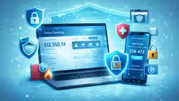 Configura l'online banking con dispositivi protetti, connessioni criptate e strumenti antifrode