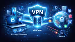 IP 숨김과 안전한 경로로 공용 Wi-Fi 트래픽을 보호하는 VPN 암호화 터널
