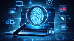 Diagramma del browser fingerprinting che mostra canvas, WebGL, audio e segnali del dispositivo combinati in un profilo di tracciamento unico