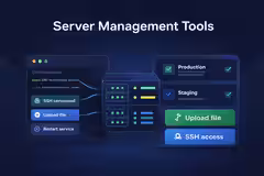 Illustrazione del centro gestione server e flussi VPS